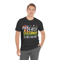 Thumbnail for Classic Unisex Christmas LGBTQ T-Shirt - First Queermas As Mrs. and Mrs. Printify