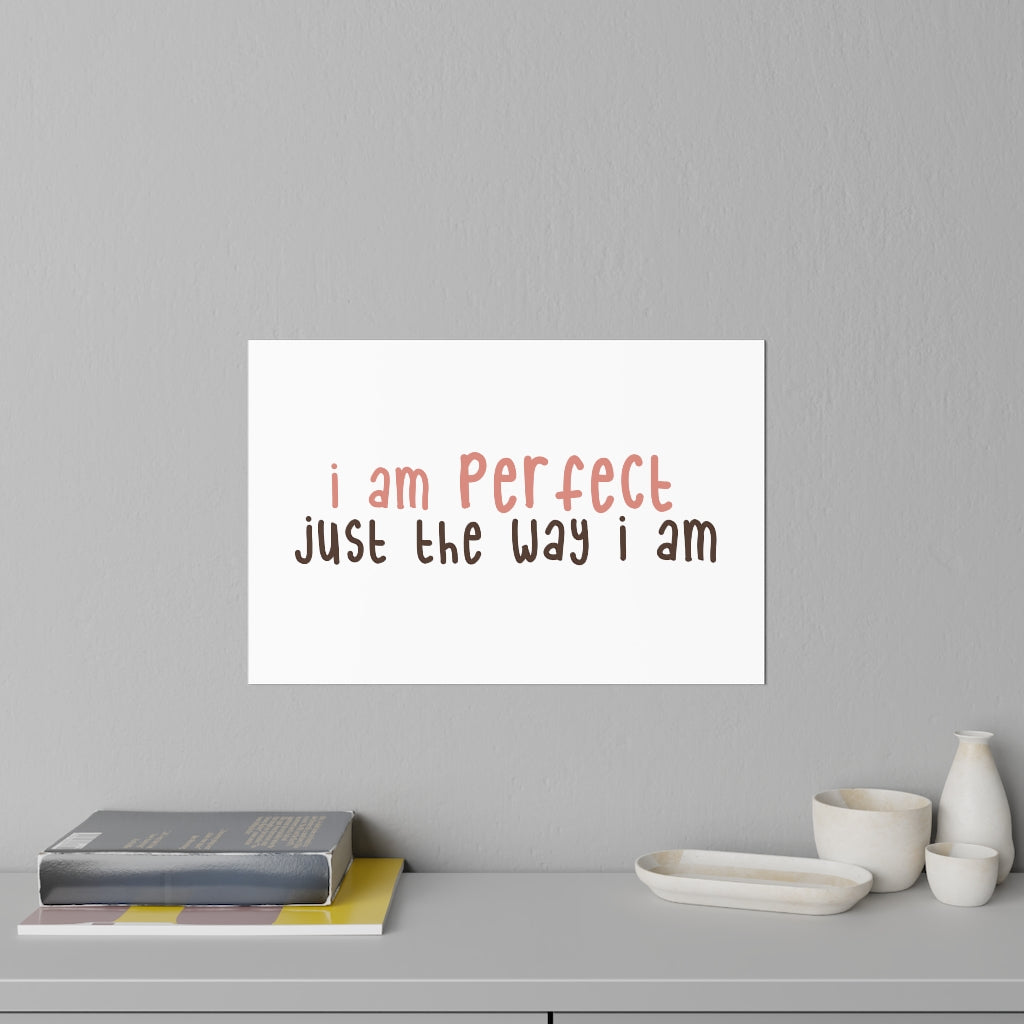Affirmation Feminist Pro Choice Wall Decals - I Am Perfect Printify