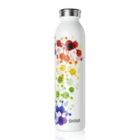 Thumbnail for Straight Ally Flag Slim Water Bottle Houston Pride - My Rainbow is In My DNA SHAVA CO