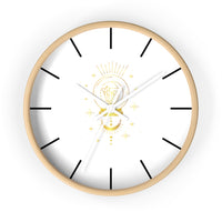 Thumbnail for Yoga Spiritual Meditation Wall clock - Intuition 111 Angel Number Printify
