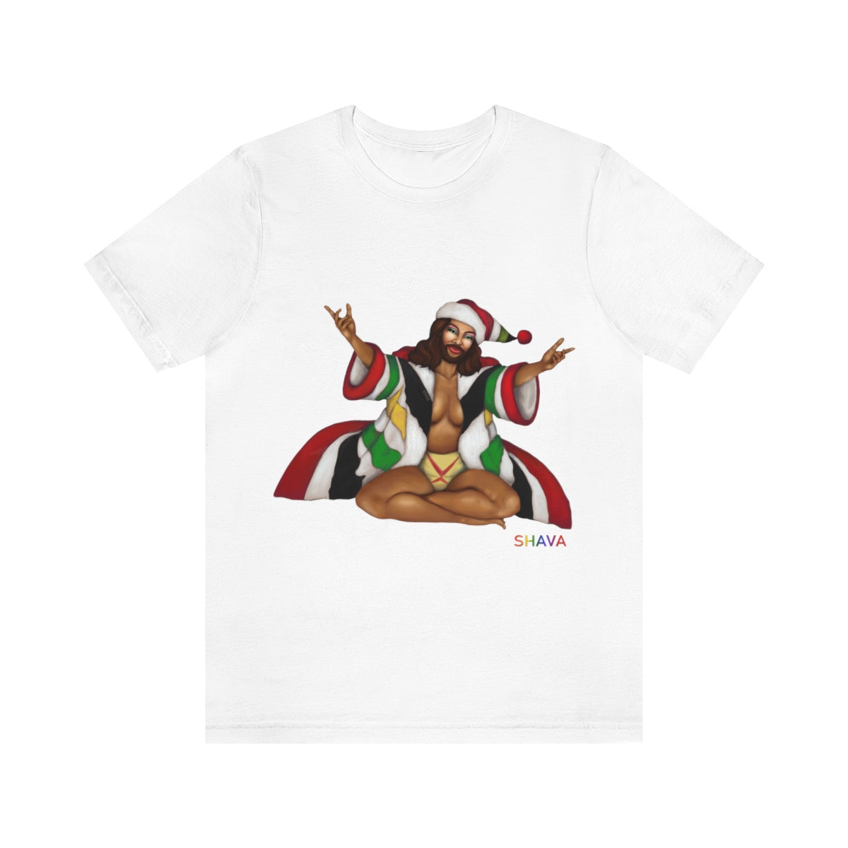 Classic Unisex Christmas LGBTQ Holigays T-Shirt - Black Gay Printify