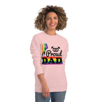 Thumbnail for Progress Pride Flag Sweatshirt Unisex Size - Proud Dad Printify