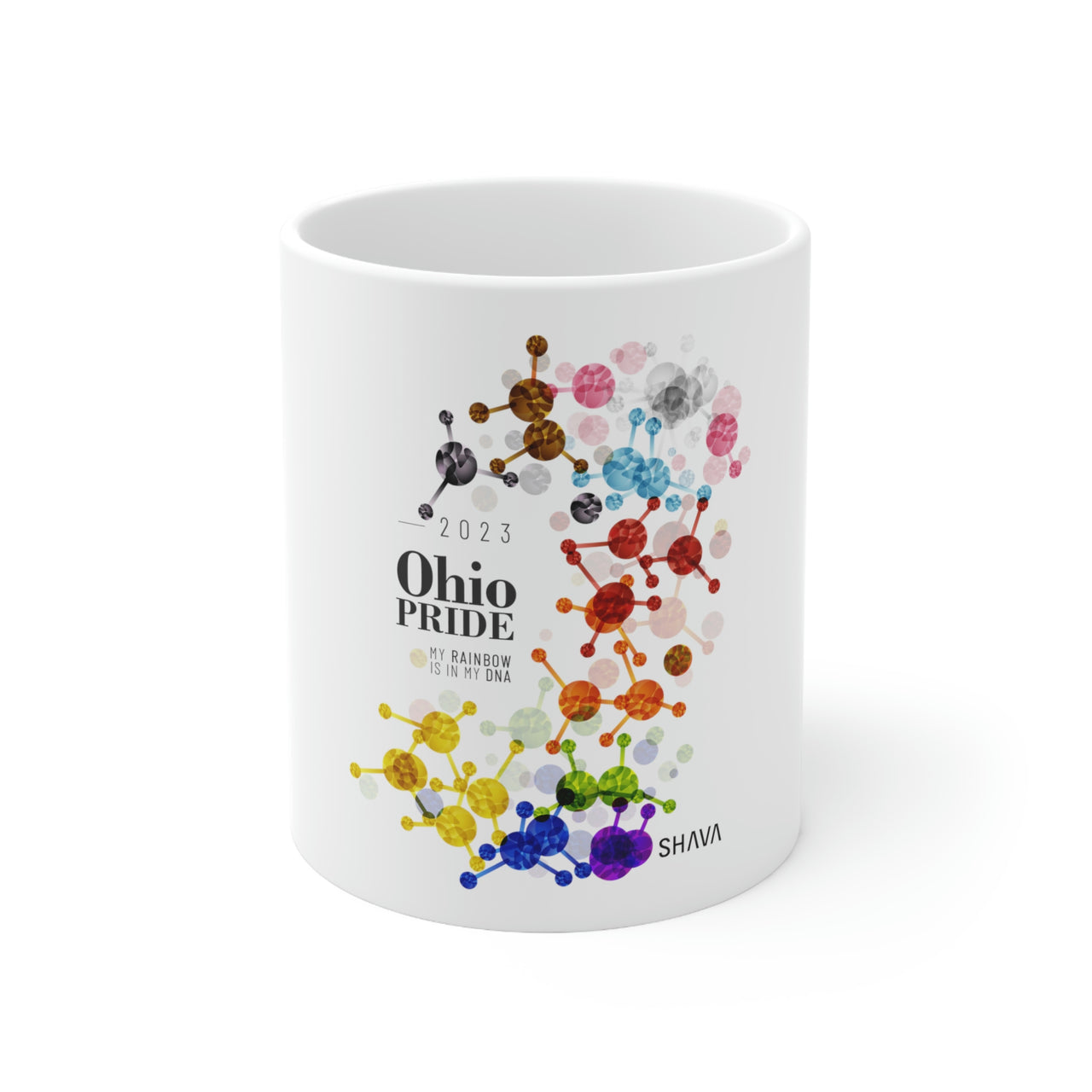Progress Ceramic Mug Ohio Pride - My Rainbow Is In My DNA SHAVA CO