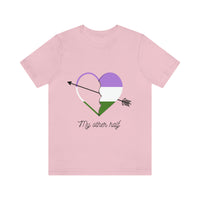 Thumbnail for Genderqueer Flag LGBTQ Affirmation T-shirt  Unisex Size - My Other Half Printify