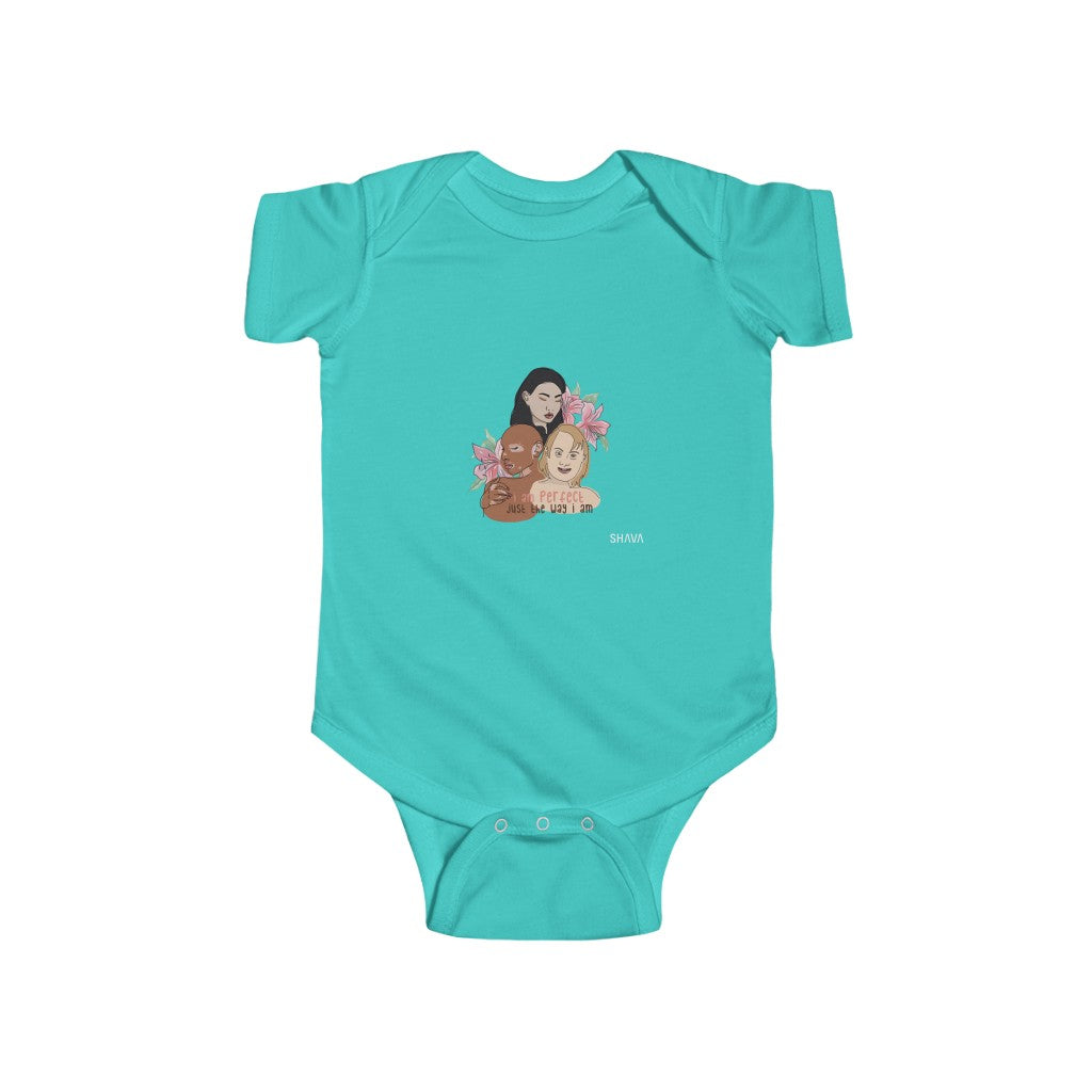 IAC KIDS Clothing Infant Fine Jersey Bodysuit / I am Perfect (Down Syndrome) Printify