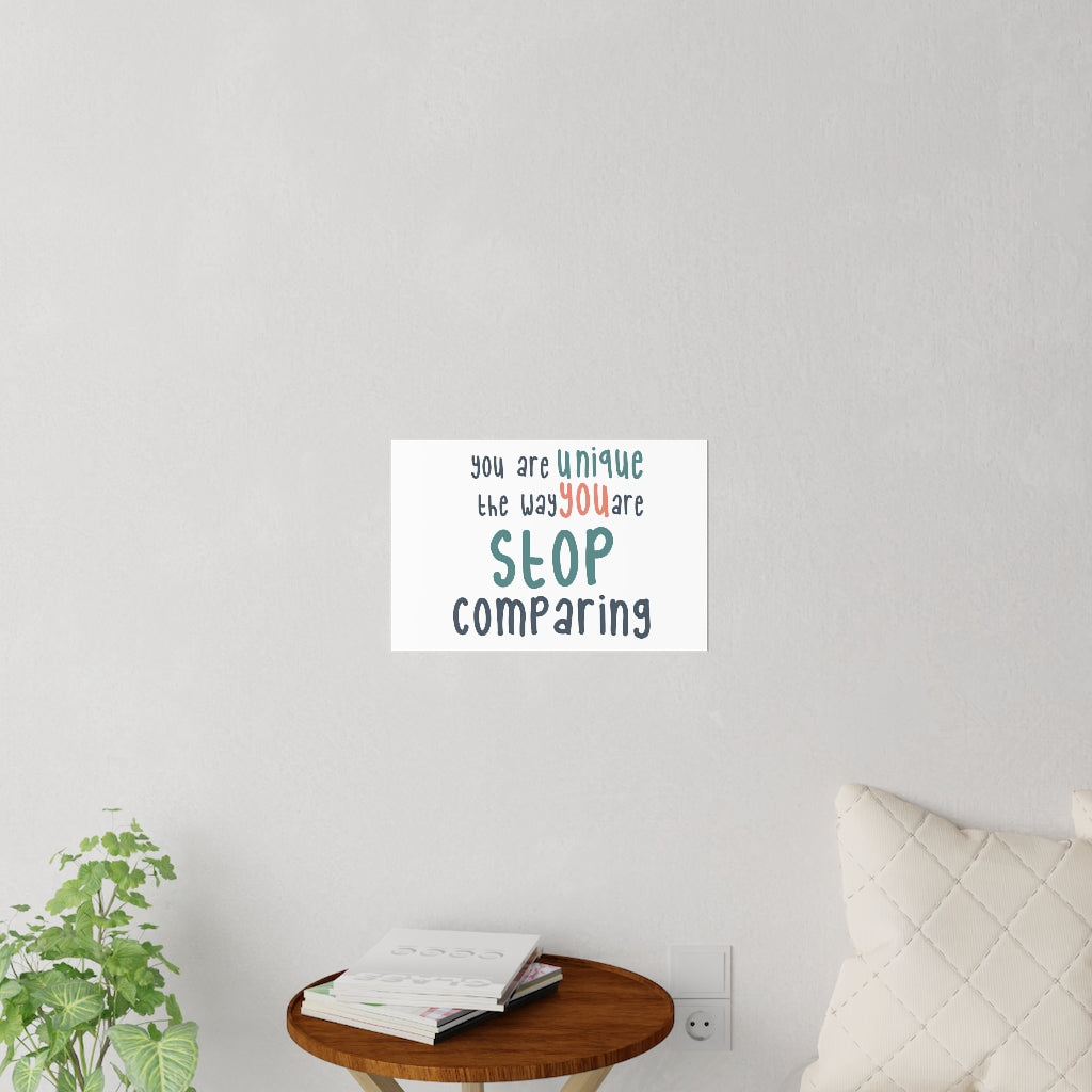 Affirmation Feminist Pro Choice Wall Decals - I Am Me Only Me (green with coral) Printify