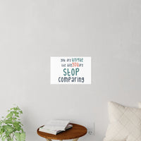 Thumbnail for Affirmation Feminist Pro Choice Wall Decals - I Am Me Only Me (green with coral) Printify