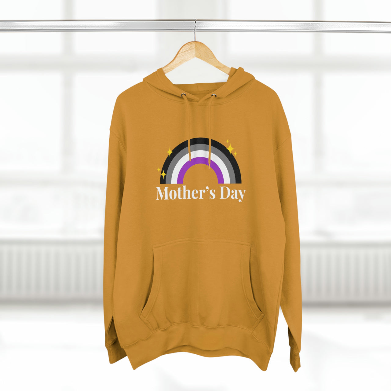 Asexual Flag Mother's Day Unisex Premium Pullover Hoodie - Mother's Day Printify