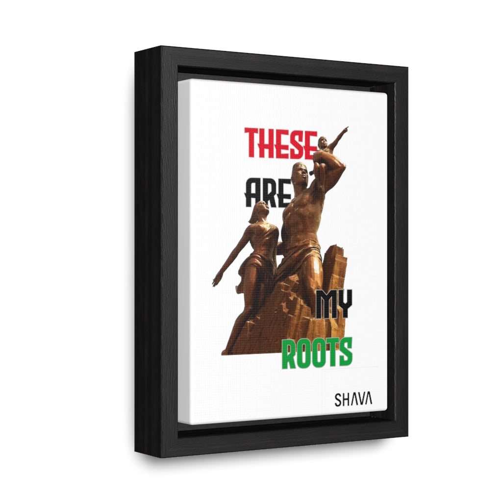 Affirmation Feminist Pro Choice Canvas Print With Vertical Frame - These Are My Roots Printify
