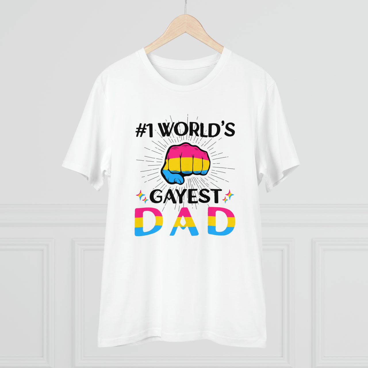 Pansexual Pride Flag T-shirt Unisex Size - #1 Word's Sexiest Dad Printify