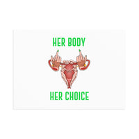 Thumbnail for IAC  Home & Livings-Posters /  Fine Art Postcards / Her Body Her Choice Printify