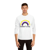 Thumbnail for Non Binary Pride Flag Unisex Classic Long Sleeve Shirt - Father's Day Printify