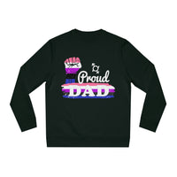 Thumbnail for Genderfluid Pride Flag Sweatshirt Unisex Size - Proud Dad Printify