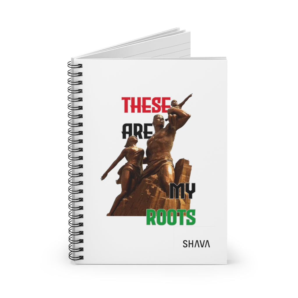 Affirmation Feminist Pro Choice Ruled Line Spiral Notebook - These Are My Roots Printify