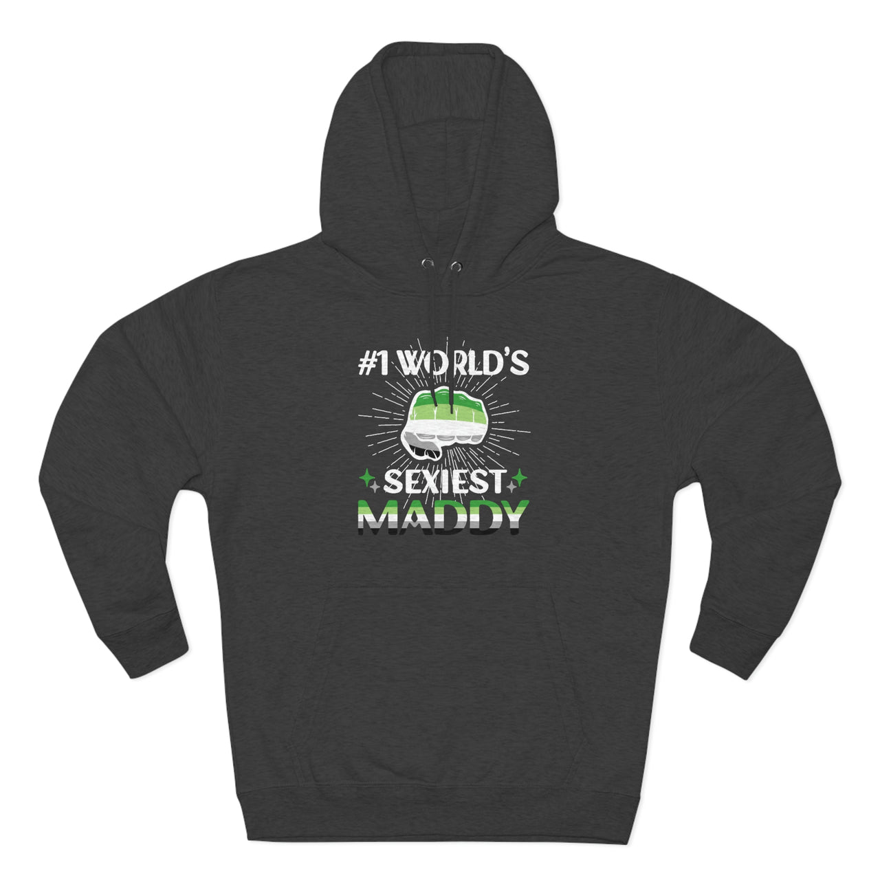 Aromantic Flag Mother's Day Unisex Premium Pullover Hoodie - #1 World's Gayest Mom Printify
