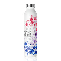 Thumbnail for Bisexual Flag Slim Water Bottle NYC Pride - My Rainbow is In My DNA SHAVA CO