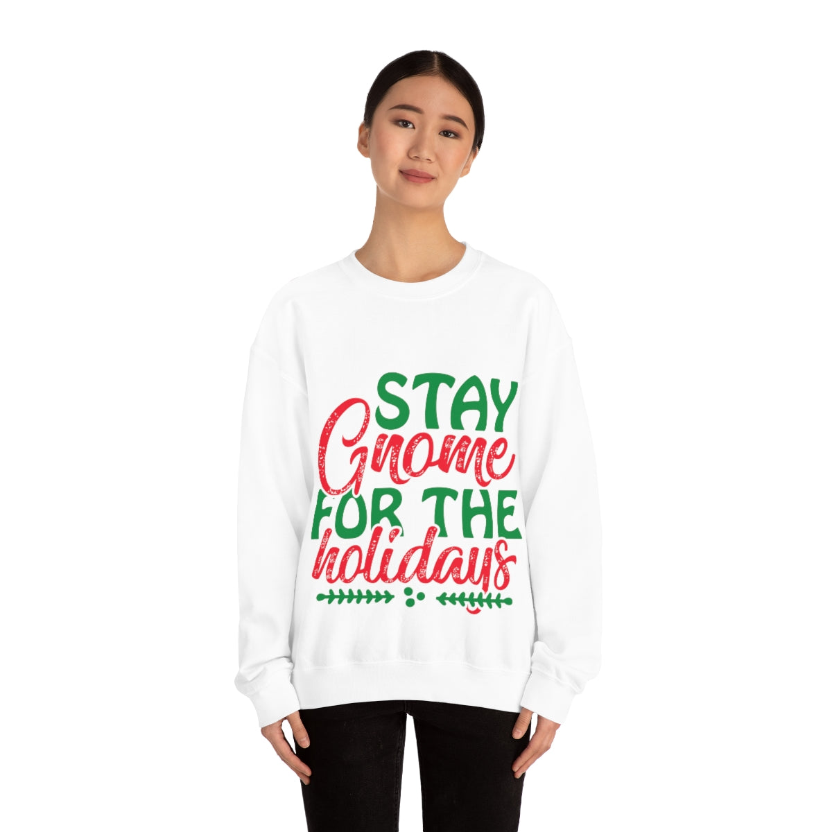 Merry Christmas Unisex Sweatshirts , Sweatshirt , Women Sweatshirt , Men Sweatshirt ,Crewneck Sweatshirt, Stay Gnome for the Holidays Printify