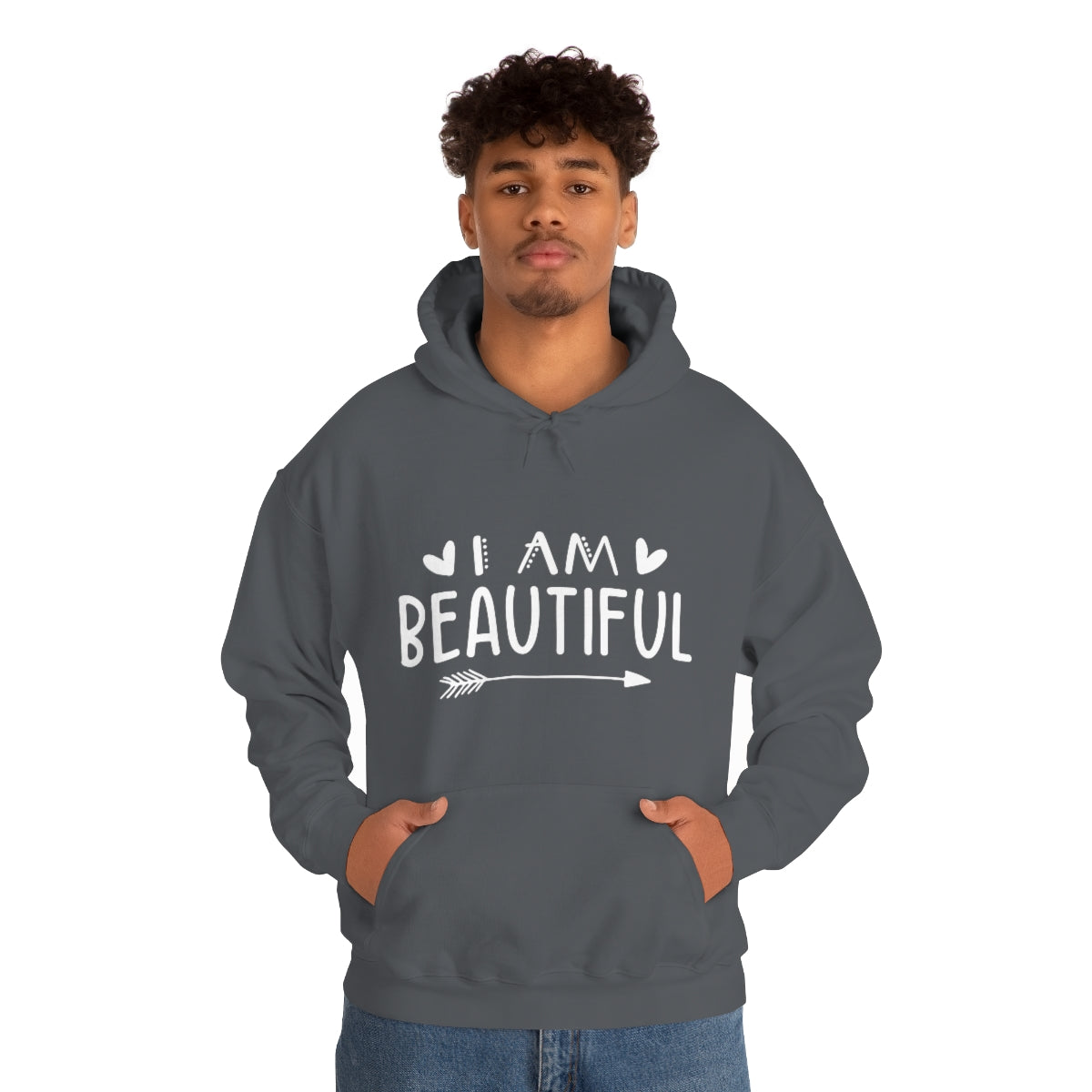 Affirmation Feminist Pro Choice Unisex Hoodie - I Am Beautiful Printify