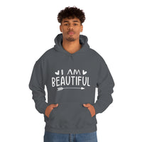 Thumbnail for Affirmation Feminist Pro Choice Unisex Hoodie - I Am Beautiful Printify