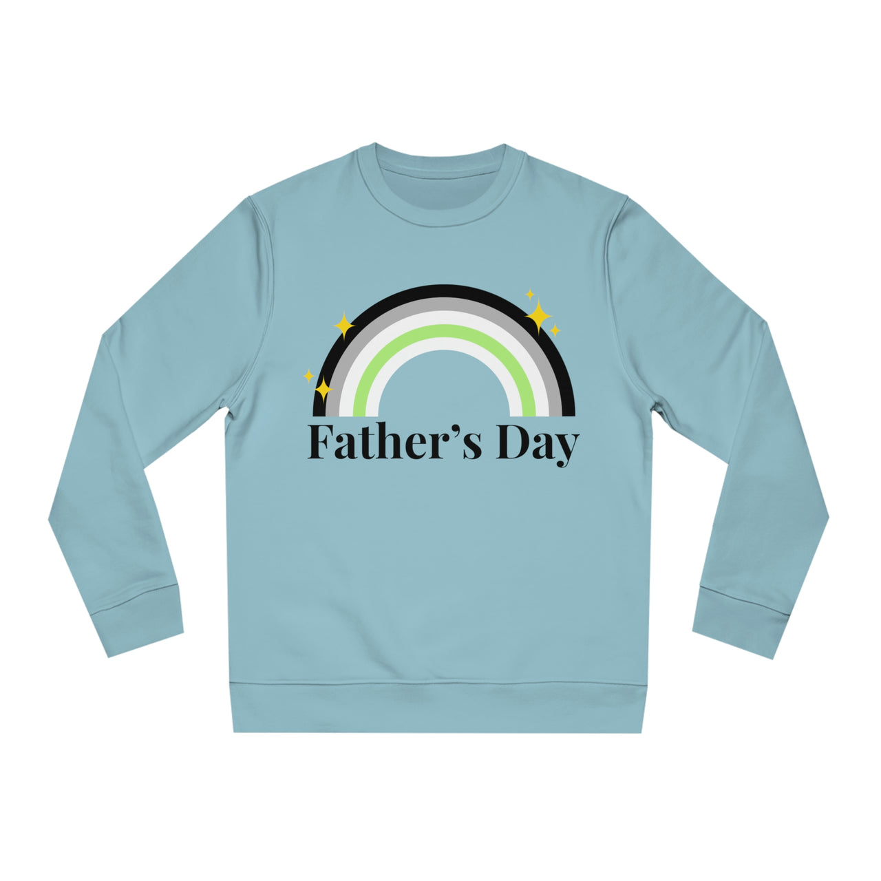 Agender Pride Flag Sweatshirt Unisex Size - Father's Day Printify