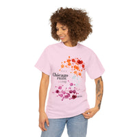 Thumbnail for SHAVA CO Lesbian Flag 2023 Pride, Chicago Unisex Heavy Cotton Tee - My Rainbow Is In My DNA Printify