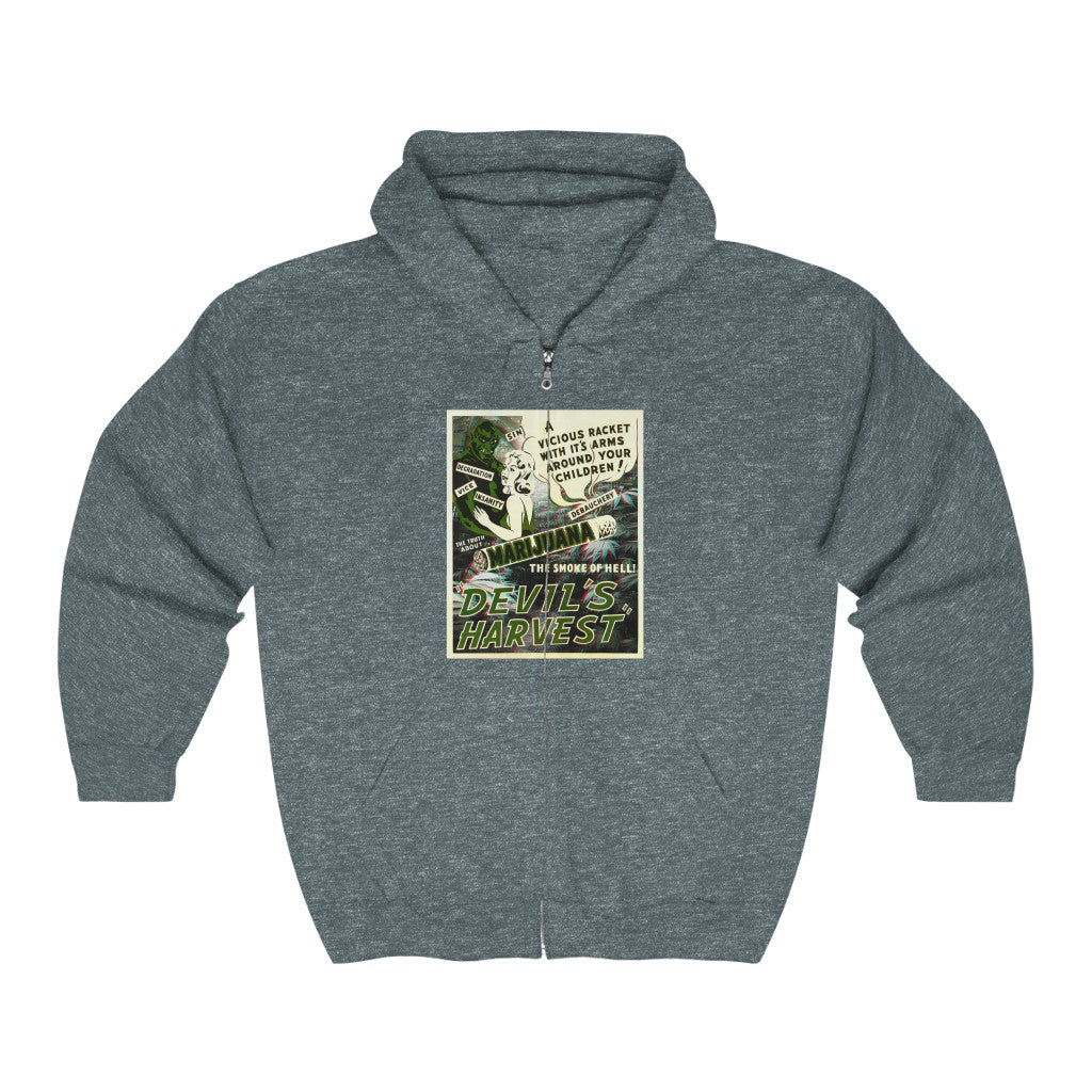 VCC Unisex Heavy Blend™ Full Zip Hooded Sweatshirt / Devils Harvest Printify