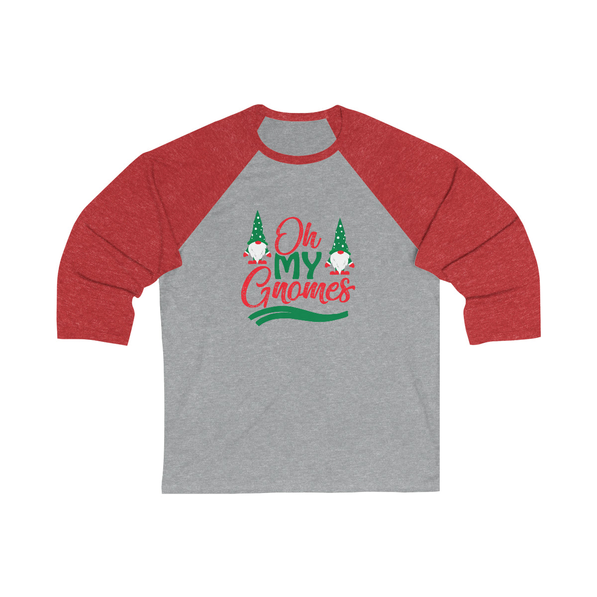 Merry Christmas Unisex Long Sleeves, Unisex Long Sleeves , Unisex 3/4 Sleeve , Oh My Gnomes Printify