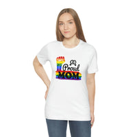 Thumbnail for Rainbow Pride Flag Mother's Day Unisex Short Sleeve Tee - Proud Mom SHAVA CO