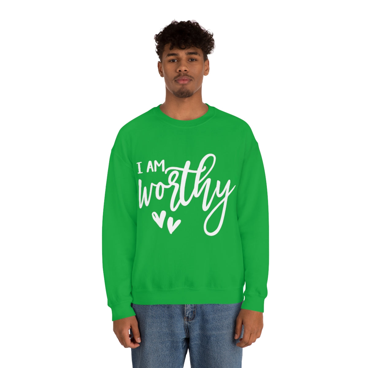 Affirmation Feminist Pro Choice Sweatshirt Unisex  Size – I Am Worthy Printify