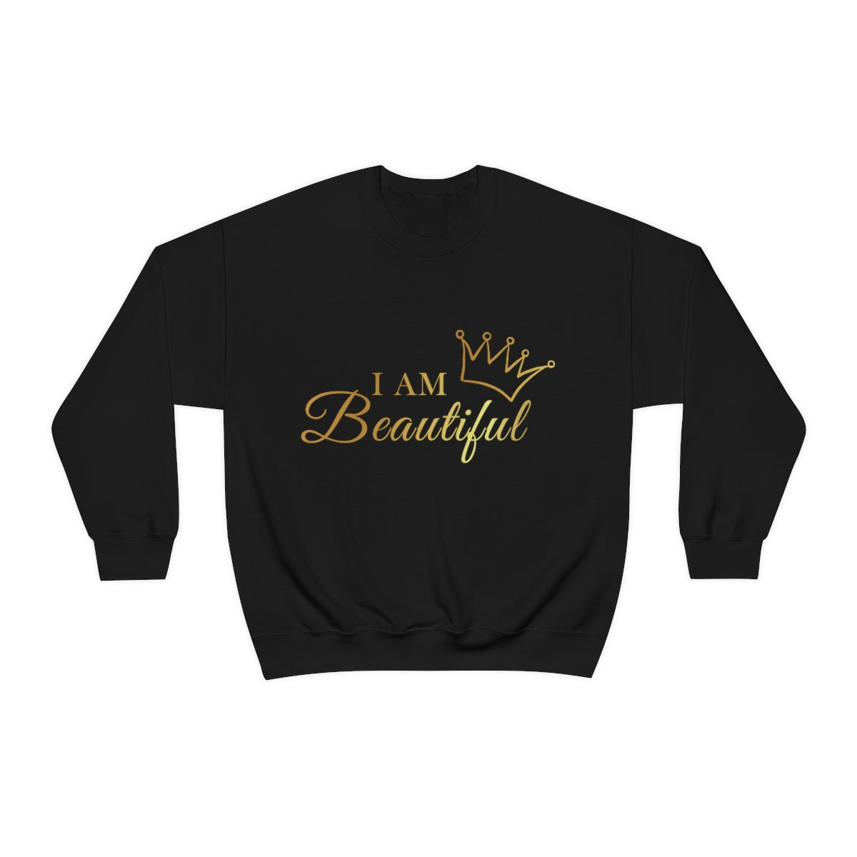 Affirmation Feminist Pro Choice Sweatshirt Unisex  Size –I Am Beautiful Printify