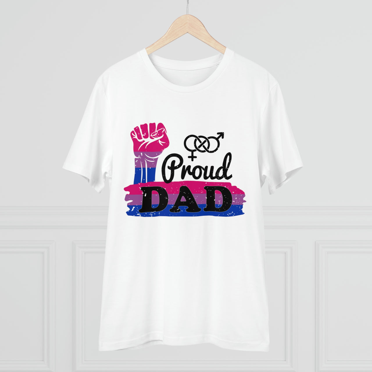 Bisexual Pride Flag T-shirt Unisex Size - Proud Dad Printify