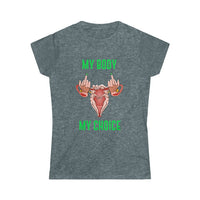 Thumbnail for Affirmation Feminist Pro Choice T-Shirt Women’s Size - My Body My Choice Printify