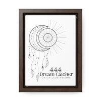 Thumbnail for Yoga Spiritual Meditation Canvas Print With Vertical Frame - Protection 444 Angel Number Printify