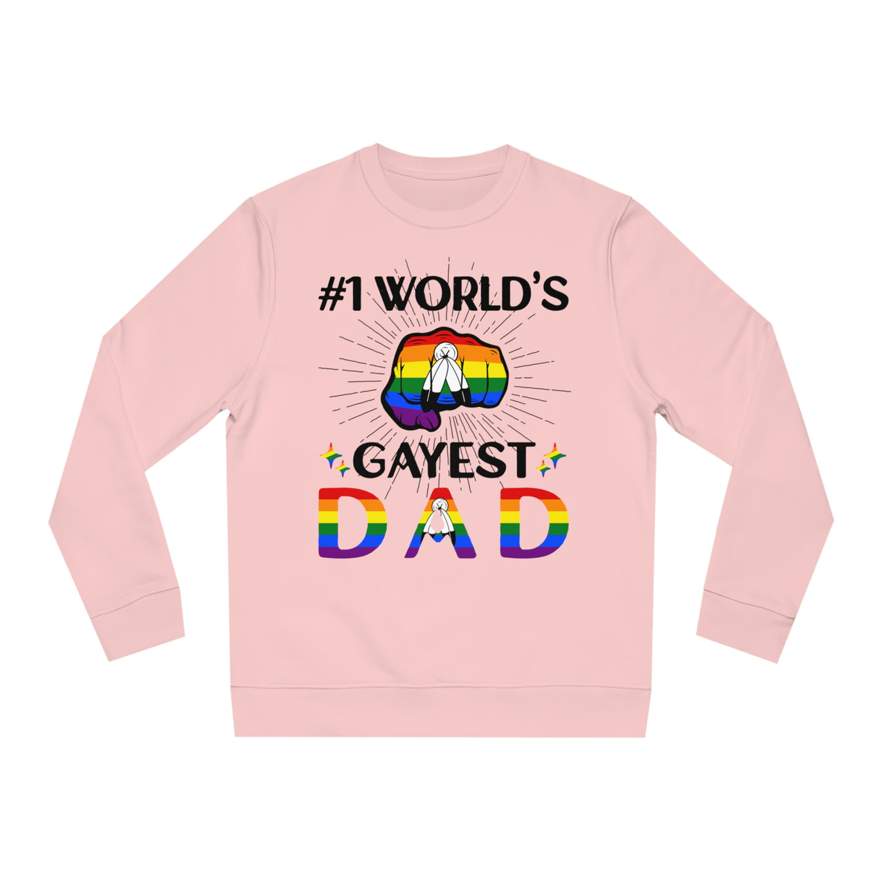 Two Spirit Pride Flag Sweatshirt Unisex Size - #1 World's Gayest Dad Printify