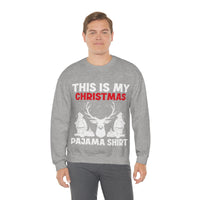 Thumbnail for Merry Christmas Unisex Sweatshirts , Sweatshirt , Women Sweatshirt , Men Sweatshirt ,Crewneck Sweatshirt, THIS IS MY CHRISTMAS PAJAMA SHIRT Printify