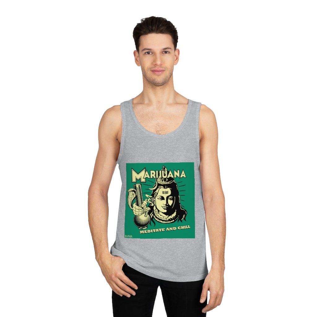 VCC Unisex Softstyle™ Tank Top / Shiva With Bong Printify