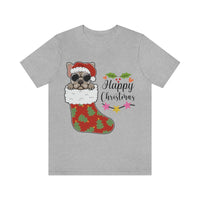 Thumbnail for Classic Unisex Christmas T-shirt - Dog Christmas Printify