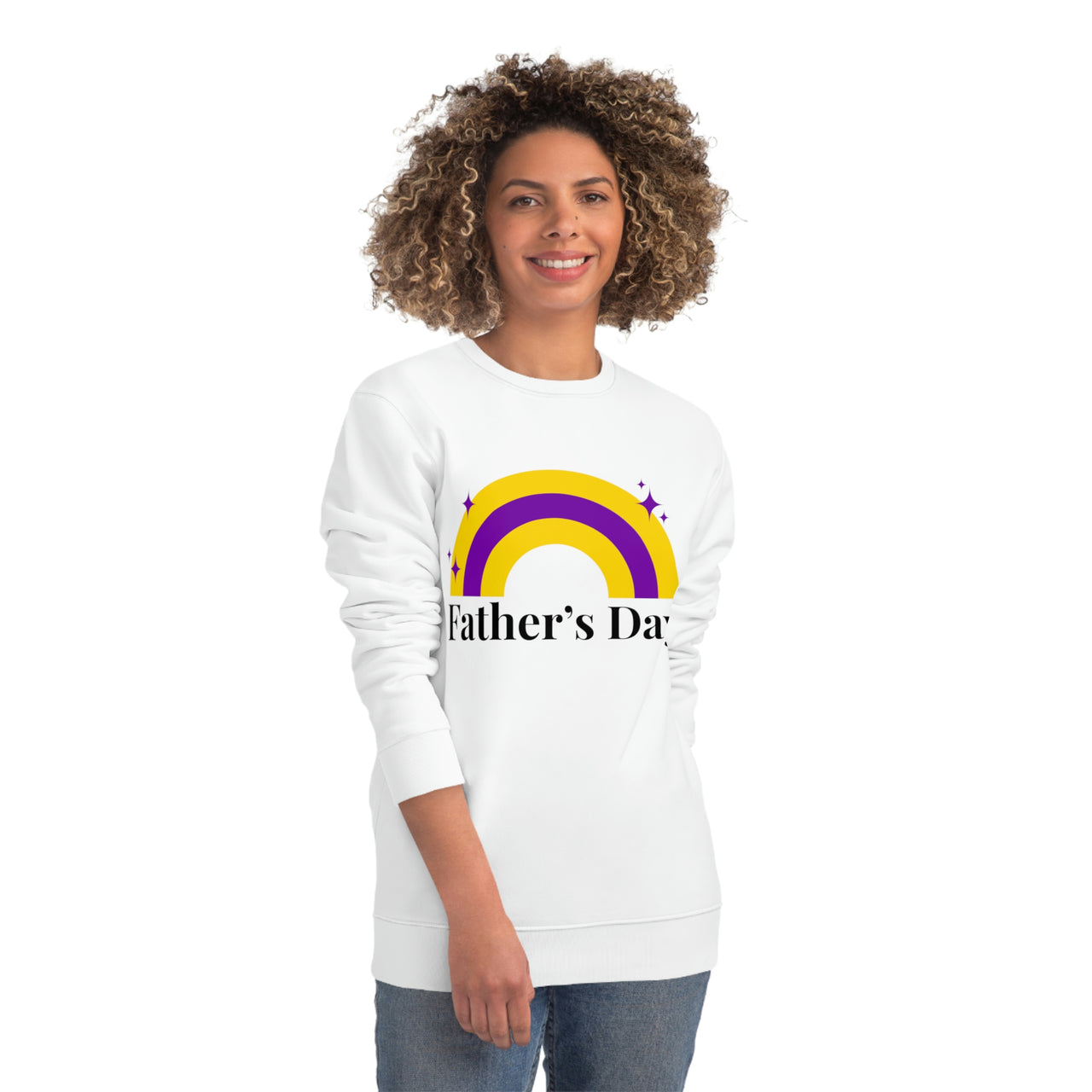 Intersexual Pride Flag Sweatshirt Unisex Size - Father's Day Printify