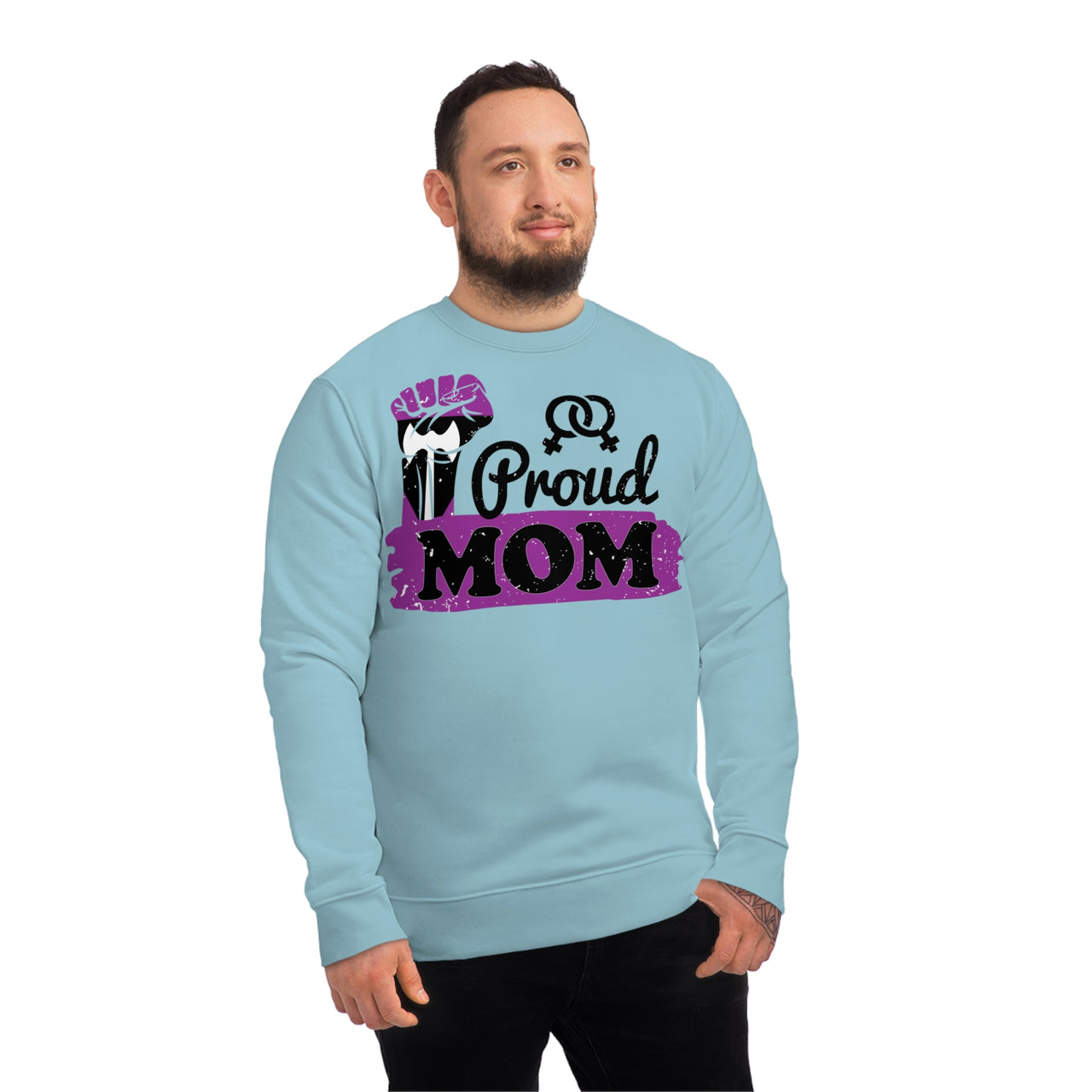 Labrys Lesbian Pride Flag Sweatshirt Unisex Size - Proud Mom Printify