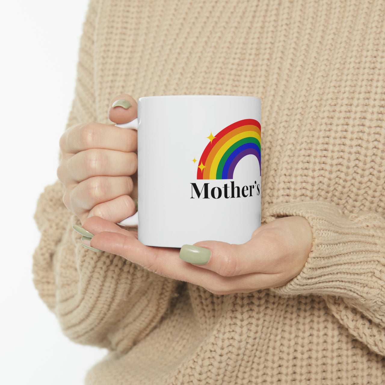 Lgbtq Flag Ceramic Mug  - Mother's Day Printify