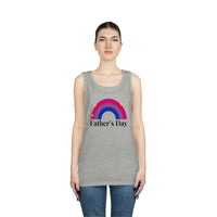 Thumbnail for Bisexual Pride Flag Heavy Cotton Tank Top Unisex Size - Father's Day Printify