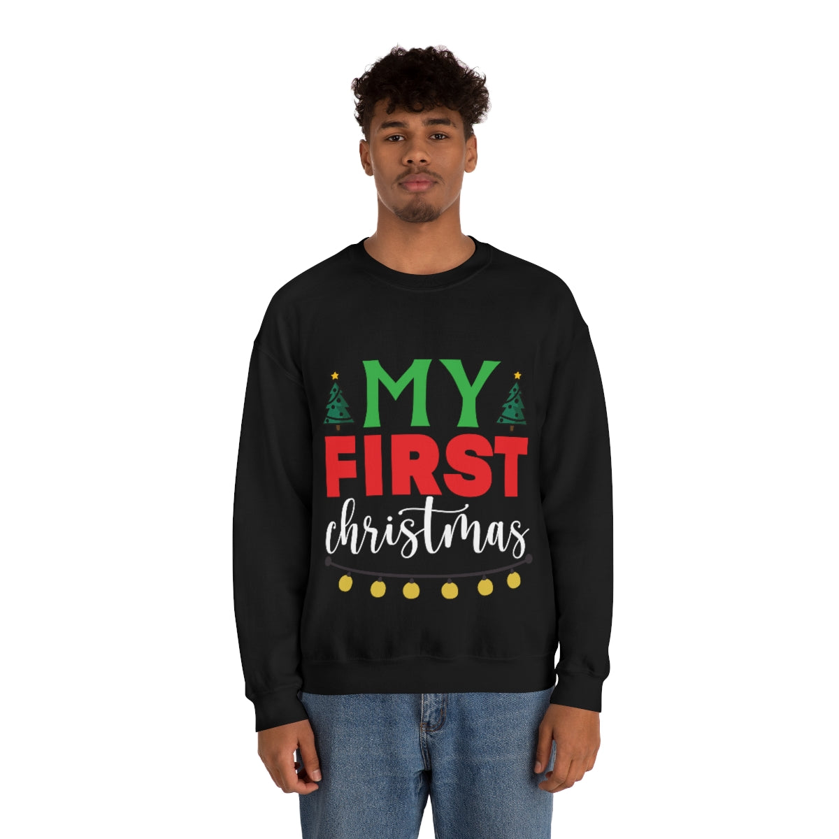 Merry Christmas Unisex Sweatshirts , Sweatshirt , Women Sweatshirt , Men Sweatshirt ,Crewneck Sweatshirt, My First Christmas Printify