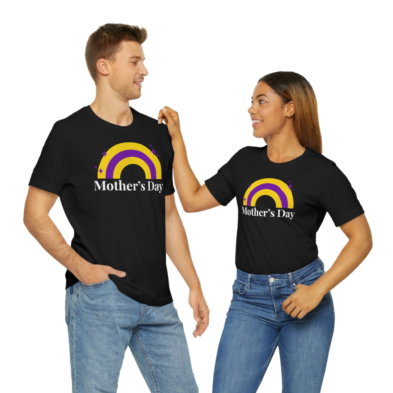 Intersex Pride Flag Mother's Day Unisex Short Sleeve Tee - Mother's Day SHAVA CO