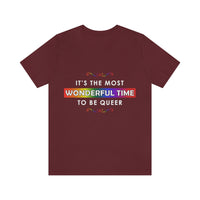 Thumbnail for Classic Unisex Christmas LGBTQ T-Shirt - It’s The Most Wonderful Time To Be Queer! Printify