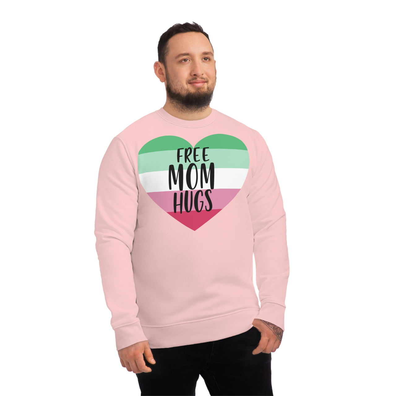Abrosexual Pride Flag Sweatshirt Unisex Size - Free Mom Hugs Printify