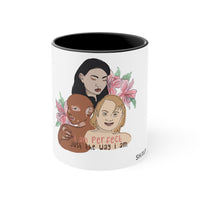 Thumbnail for Affirmation Feminist pro choice White ceramic with black interior and handle - I am Perfect (Down Syndrome) Printify