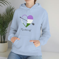 Thumbnail for Genderqueer Flag LGBTQ Affirmation Hoodie  Unisex Size - My Other Half Printify