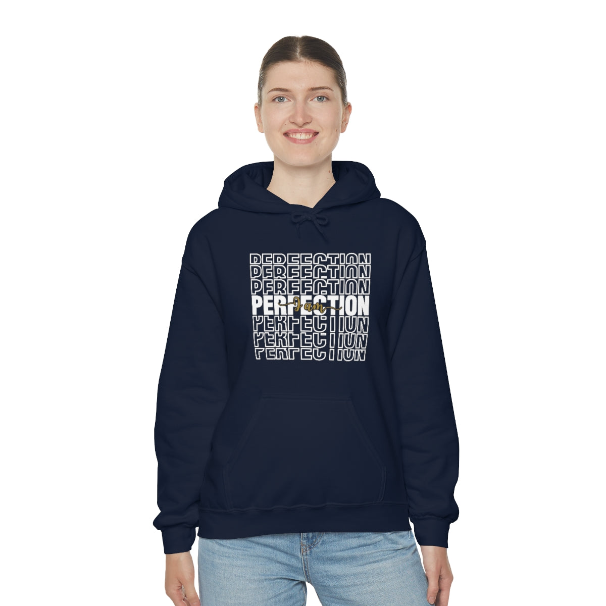 Affirmation Feminist Pro Choice Unisex Hoodie - I Am Perfection Printify