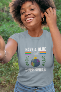 Thumbnail for Classic Unisex Christmas LGBTQ T-Shirt - Have A Blue Ball Queermas Printify