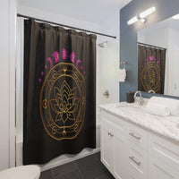 Thumbnail for Yoga Spiritual Meditation Shower Curtains - Support 333Angel Number Printify